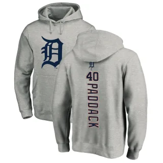 Men's Detroit Tigers Chris Paddack Ash Backer Pullover Hoodie