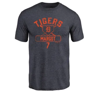 Men's Detroit Tigers Manuel Margot Navy Base Runner T-Shirt
