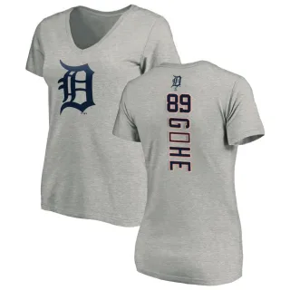 Women's Detroit Tigers Xiomer Guacache Ash Backer Slim Fit T-Shirt