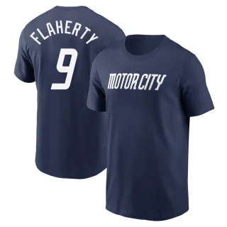 Youth Detroit Tigers Jack Flaherty Navy 2024 City Connect Fuse T-Shirt
