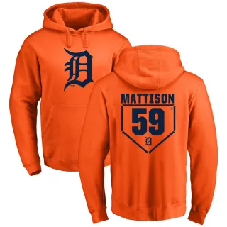 Youth Detroit Tigers Tyler Mattison Orange Branded RBI Pullover Hoodie -